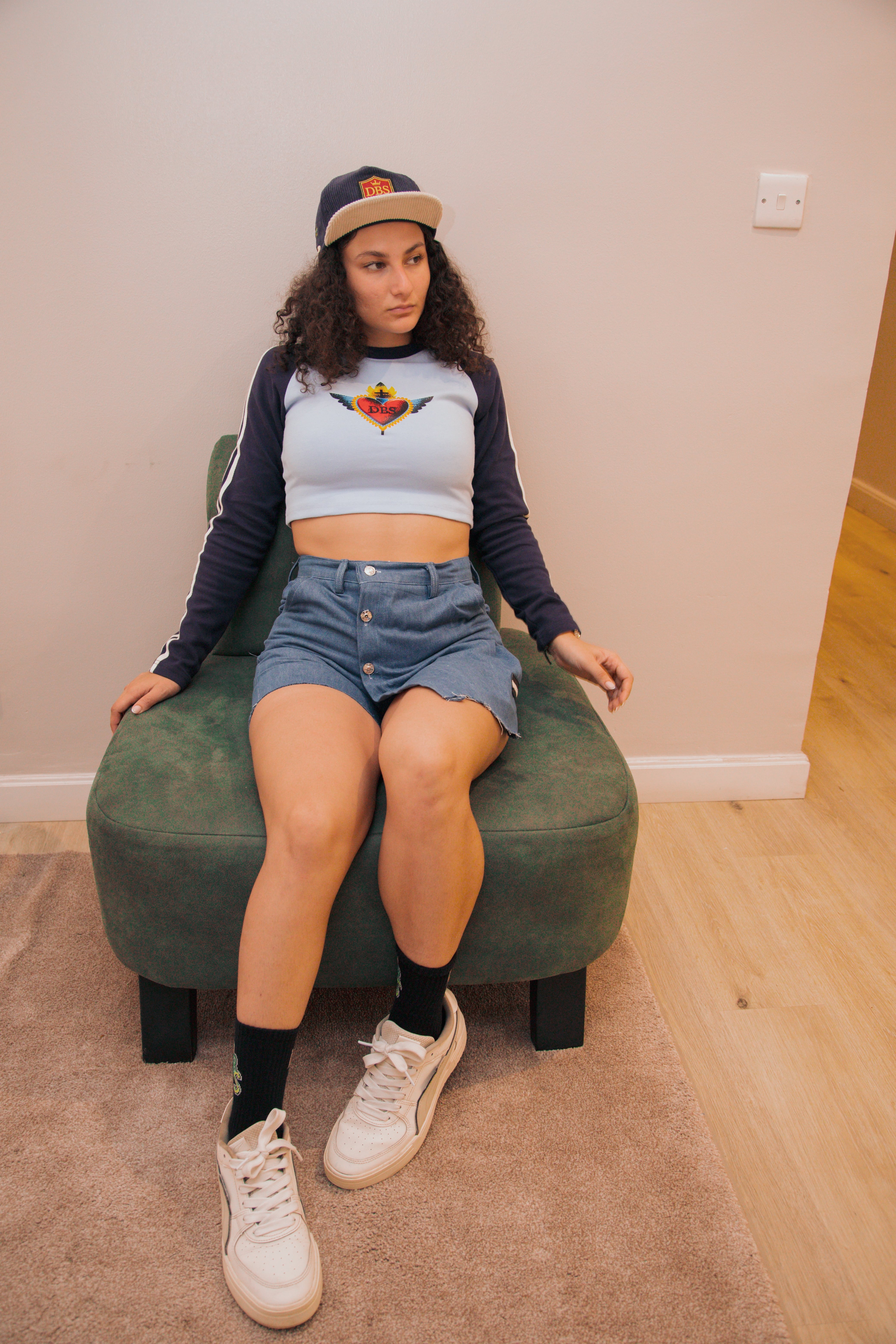 DBS raglan CropTop for ladies